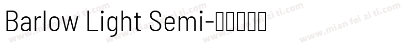Barlow Light Semi字体转换